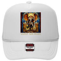 Saint Michael The Archangel High Crown Mesh Back Trucker Hat