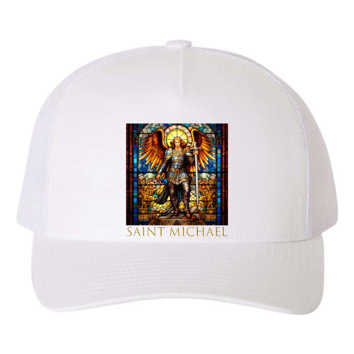 Saint Michael The Archangel Yupoong Adult 5-Panel Trucker Hat