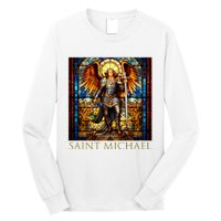 Saint Michael The Archangel Long Sleeve Shirt