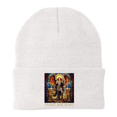 Saint Michael The Archangel Knit Cap Winter Beanie