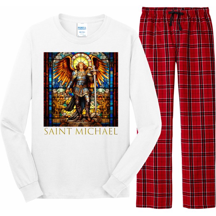 Saint Michael The Archangel Long Sleeve Pajama Set