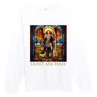 Saint Michael The Archangel Premium Crewneck Sweatshirt