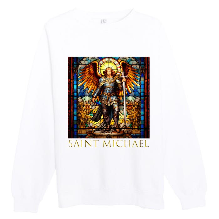 Saint Michael The Archangel Premium Crewneck Sweatshirt