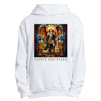 Saint Michael The Archangel Urban Pullover Hoodie