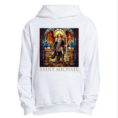 Saint Michael The Archangel Urban Pullover Hoodie