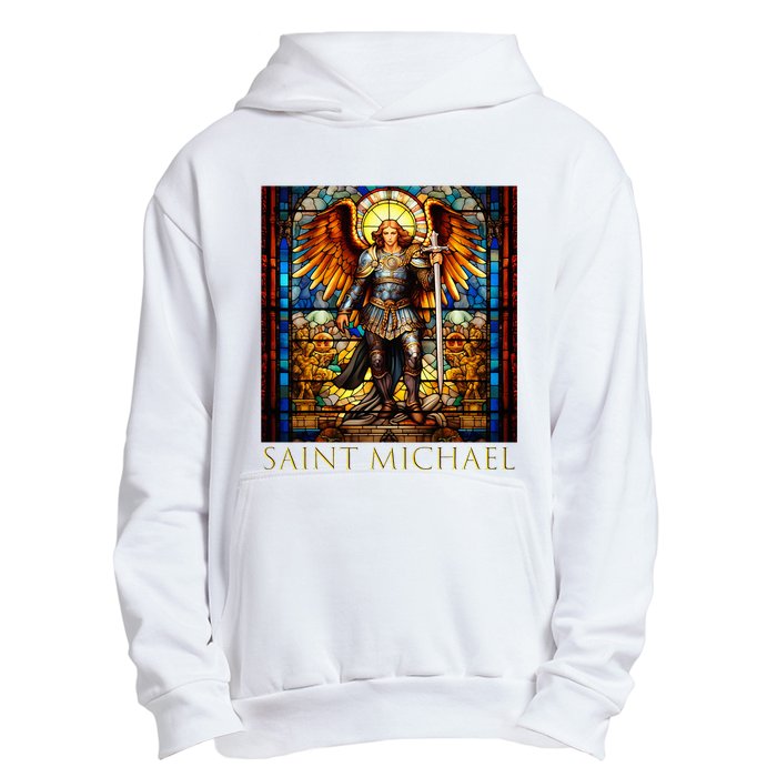 Saint Michael The Archangel Urban Pullover Hoodie