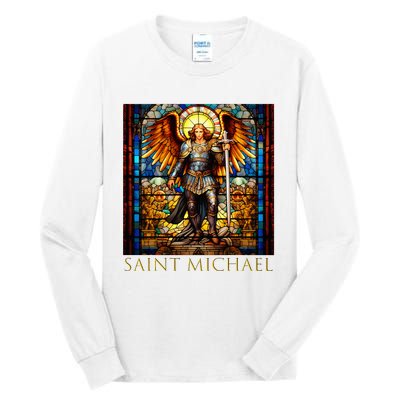 Saint Michael The Archangel Tall Long Sleeve T-Shirt