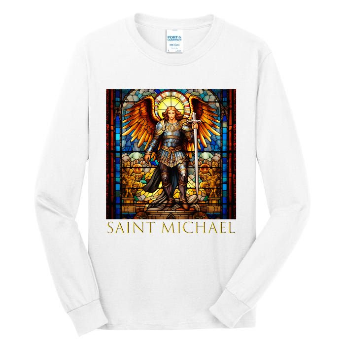 Saint Michael The Archangel Tall Long Sleeve T-Shirt