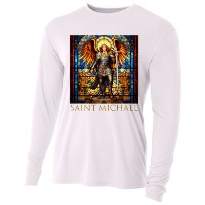 Saint Michael The Archangel Cooling Performance Long Sleeve Crew