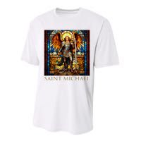 Saint Michael The Archangel Performance Sprint T-Shirt