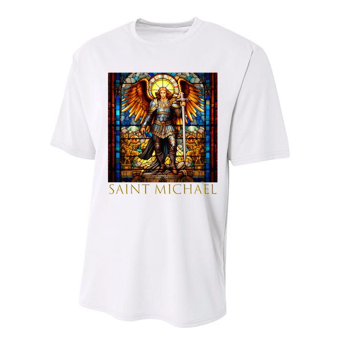 Saint Michael The Archangel Performance Sprint T-Shirt