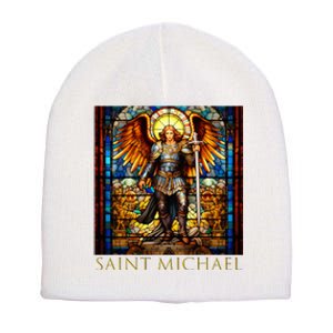 Saint Michael The Archangel Short Acrylic Beanie