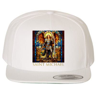 Saint Michael The Archangel Wool Snapback Cap