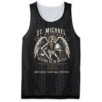 Saint Michael The Archangel Prayer Catholic Christian Pastor Mesh Reversible Basketball Jersey Tank