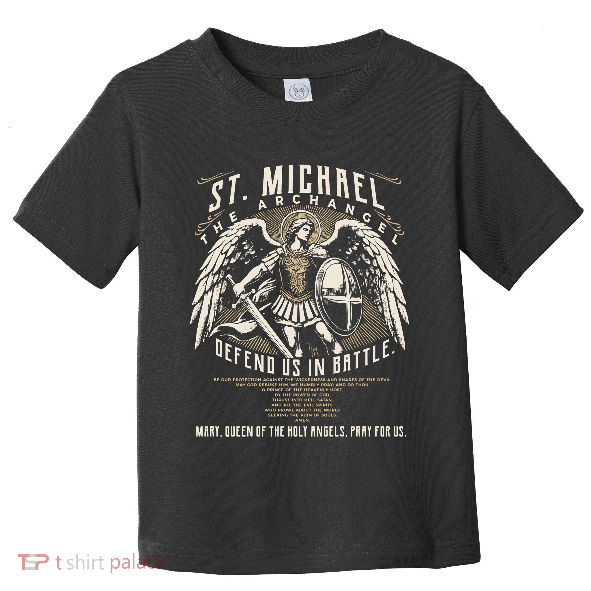 Saint Michael The Archangel Prayer Catholic Christian Pastor Toddler T-Shirt