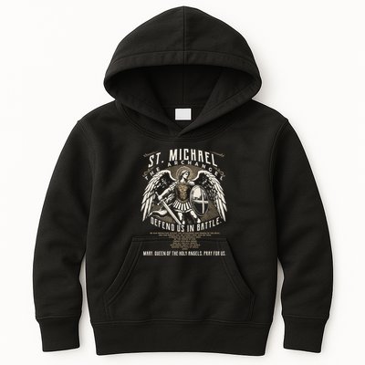 Saint Michael The Archangel Prayer Catholic Christian Pastor Kids Hoodie