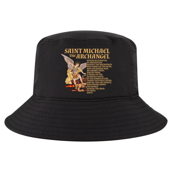 St Michael The Archangel Prayer Gift Cool Comfort Performance Bucket Hat