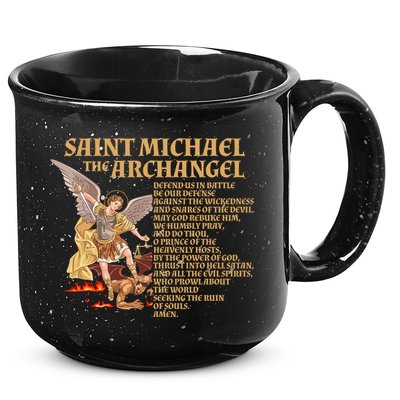 St Michael The Archangel Prayer Gift 15oz Campfire Ceramic Mug