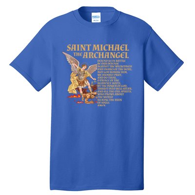 St Michael The Archangel Prayer Gift Tall T-Shirt