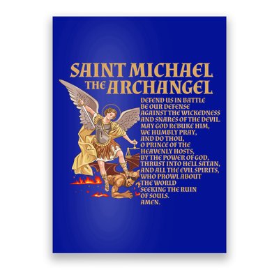 St Michael The Archangel Prayer Gift Poster