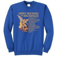 St Michael The Archangel Prayer Gift Tall Sweatshirt