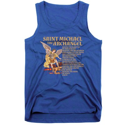 St Michael The Archangel Prayer Gift Tank Top