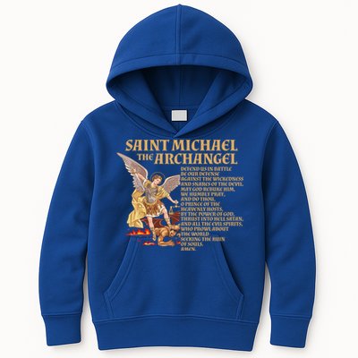 St Michael The Archangel Prayer Gift Kids Hoodie