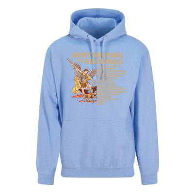 St Michael The Archangel Prayer Gift Unisex Surf Hoodie