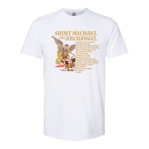 St Michael The Archangel Prayer Gift Softstyle CVC T-Shirt