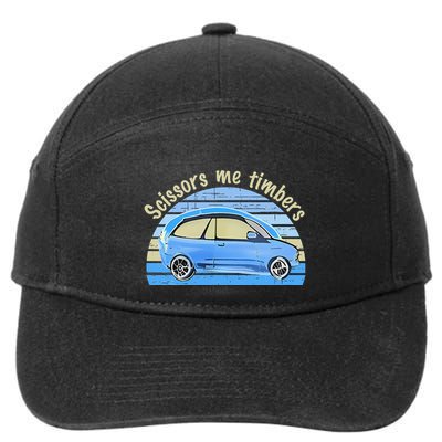 Scissors Me Timbers Funny Car 7-Panel Snapback Hat