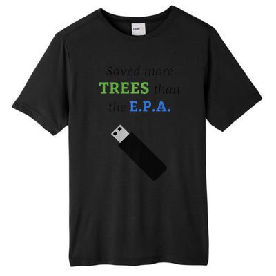 Saved More Trees Than The EPA Libertarian Earth Day Tall Fusion ChromaSoft Performance T-Shirt