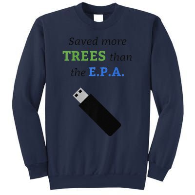 Saved More Trees Than The EPA Libertarian Earth Day Sweatshirt