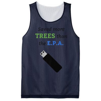 Saved More Trees Than The EPA Libertarian Earth Day Mesh Reversible Basketball Jersey Tank