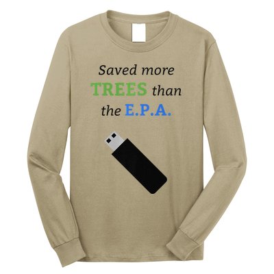 Saved More Trees Than The EPA Libertarian Earth Day Long Sleeve Shirt