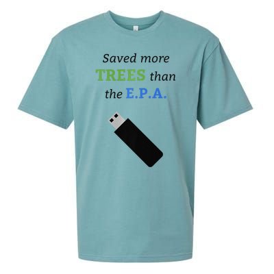 Saved More Trees Than The EPA Libertarian Earth Day Sueded Cloud Jersey T-Shirt