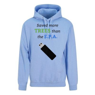 Saved More Trees Than The EPA Libertarian Earth Day Unisex Surf Hoodie