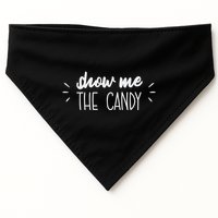 Show Me The Candy Funny Halloween USA-Made Doggie Bandana