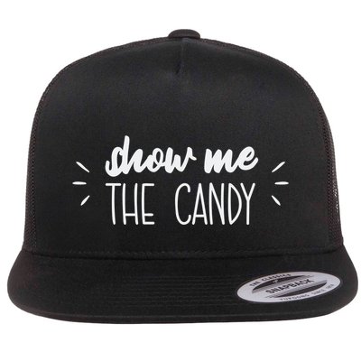 Show Me The Candy Funny Halloween Flatbill Hat