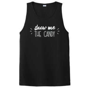 Show Me The Candy Funny Halloween PosiCharge Competitor Tank