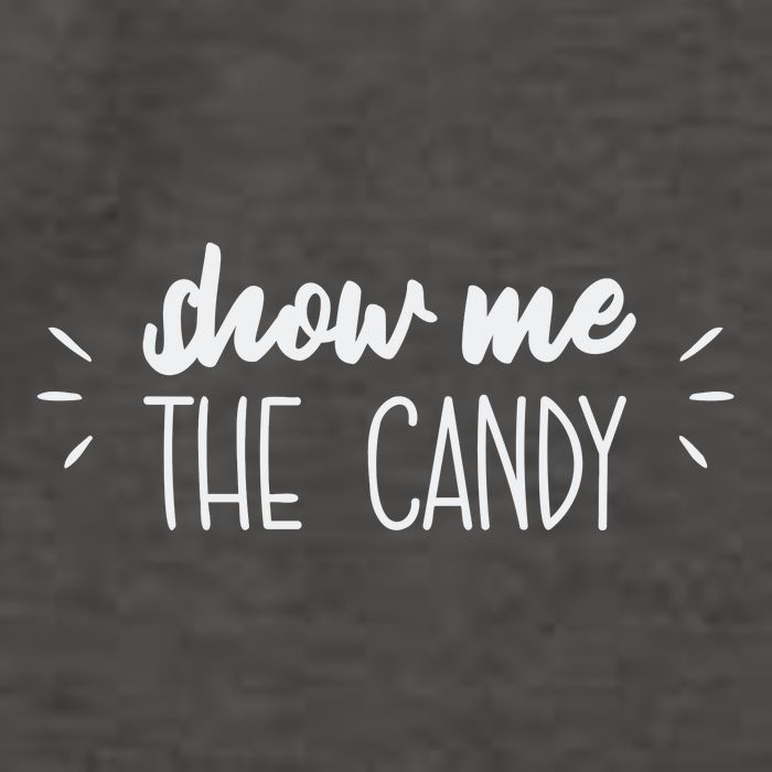 Show Me The Candy Funny Halloween Vector Backpack