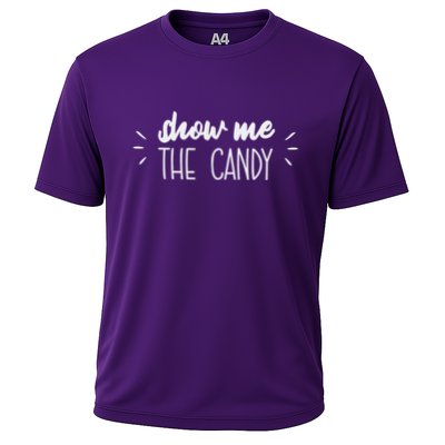 Show Me The Candy Funny Halloween Performance Shirt