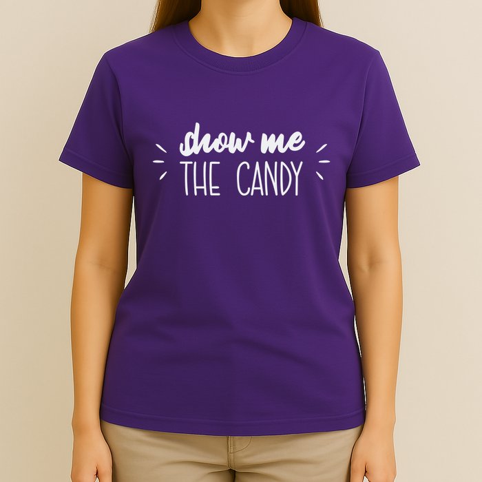 Show Me The Candy Funny Halloween T-Shirt