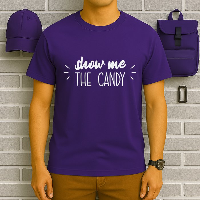Show Me The Candy Funny Halloween T-Shirt