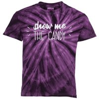 Show Me The Candy Funny Halloween Kids Tie-Dye T-Shirt