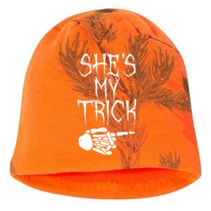 Shes My Trick Halloween Couples Matching Friend Costume Gift Kati - Camo Knit Beanie