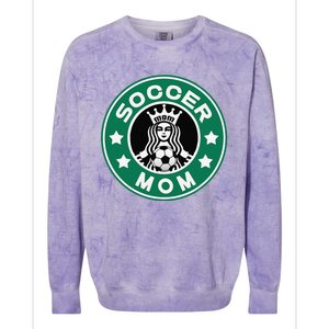 Soccer Mom Team Mom Best Mother Soccer Car Pool Colorblast Crewneck Sweatshirt