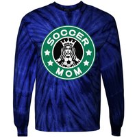 Soccer Mom Team Mom Best Mother Soccer Car Pool Tie-Dye Long Sleeve Shirt