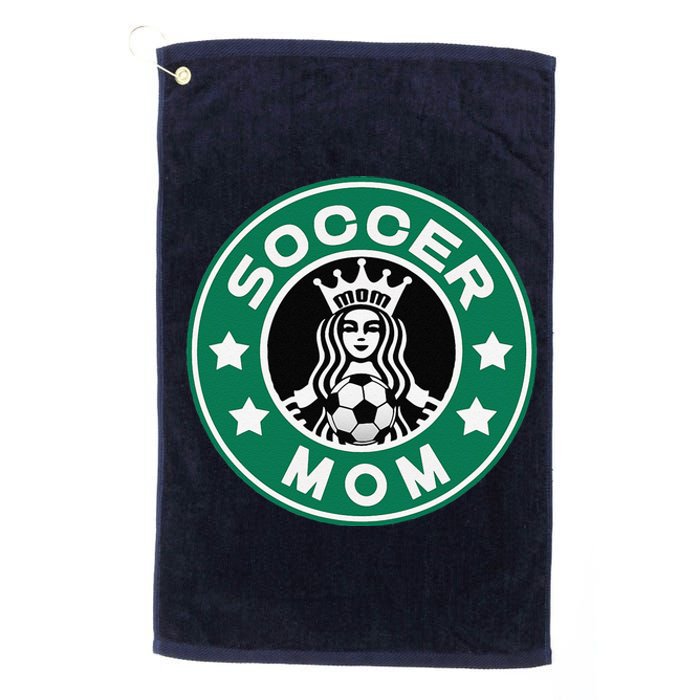 Soccer Mom Team Mom Best Mother Soccer Car Pool Platinum Collection Golf Towel