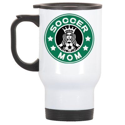 Soccer Mom Team Mom Best Mother Soccer Car Pool Stainless Steel Travel Mug