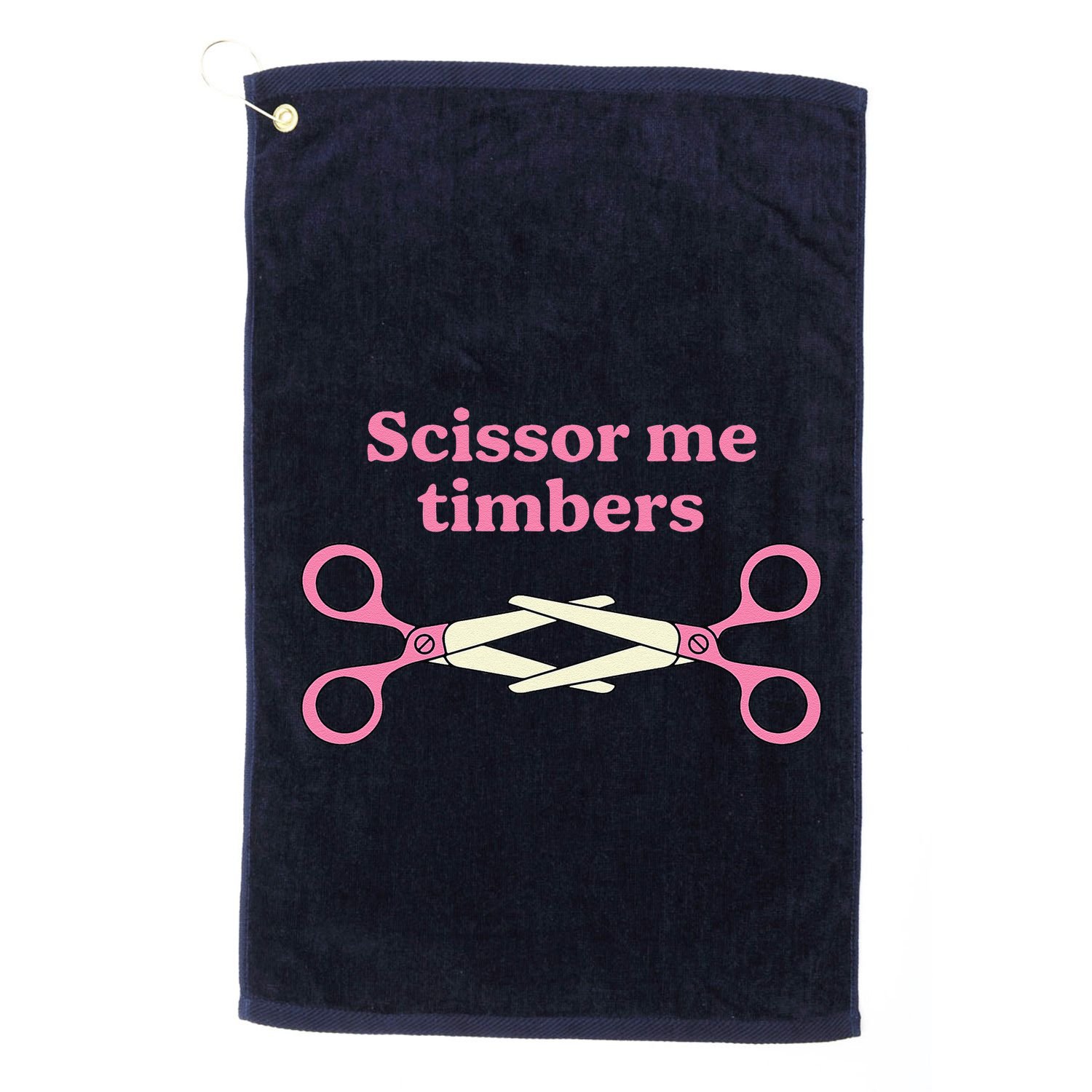 Scissor Me Timbers Golf Towel